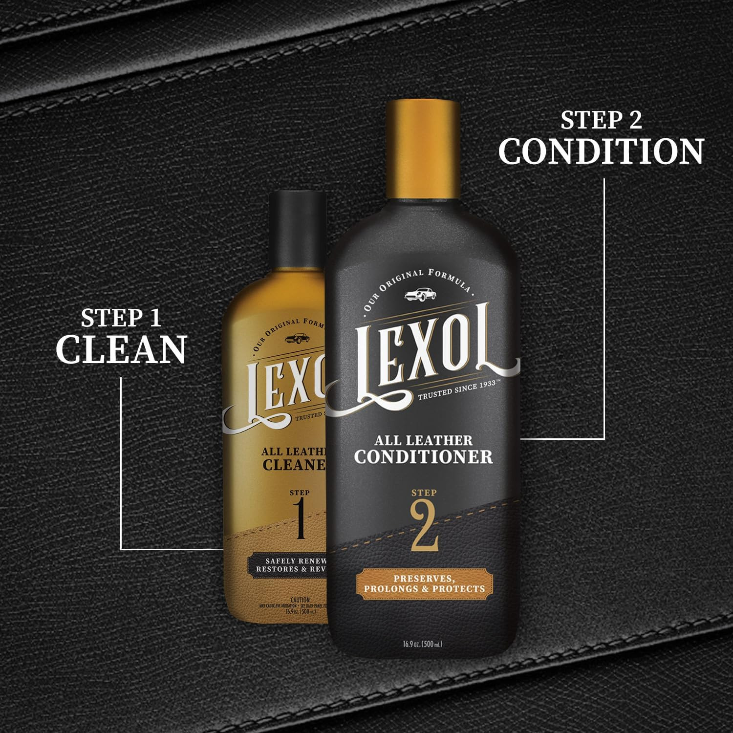 Lexol All Leather Conditioner for Car Seats and Interiors, Couches and Furniture