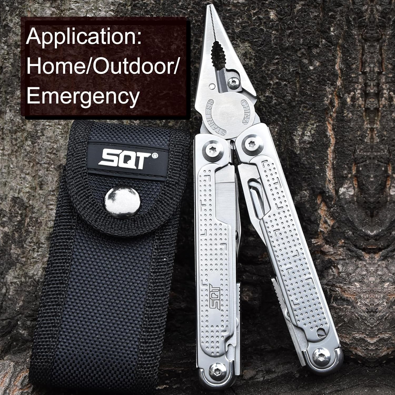 SQT2048 20-in-1 Multitool, Foldable & Self-Locking,