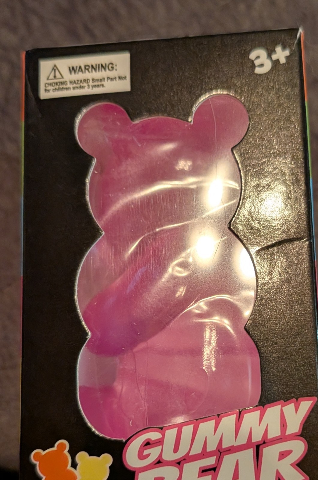 Purple 💜 Gummy Bear Squeeze Ball Tear-Resistant Stress Reliever Toy