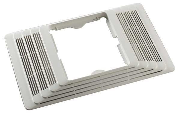 Broan Grille For Broan Mfr No. 656, 655, 657, 659, 696, White, Plastic 97013836