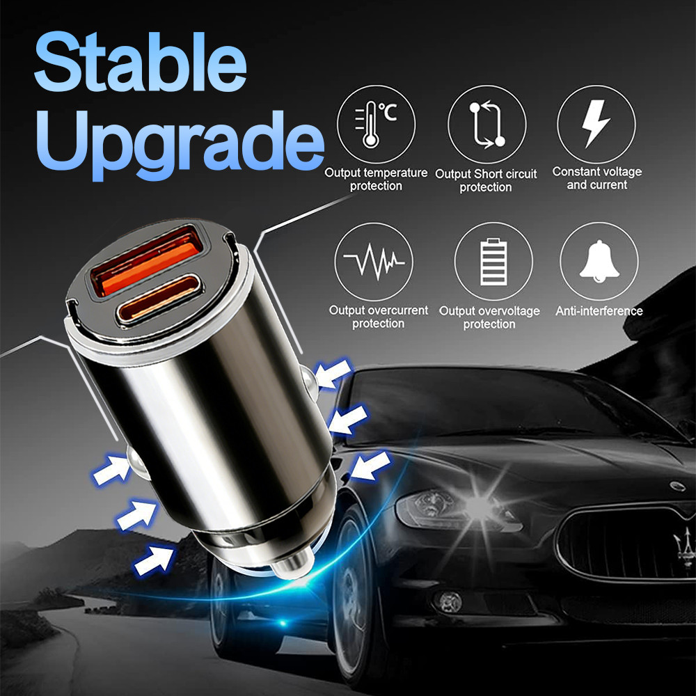 1pcs Super Fast Car Charger USB Adapter For iPhone Samsung Android Cell Phone