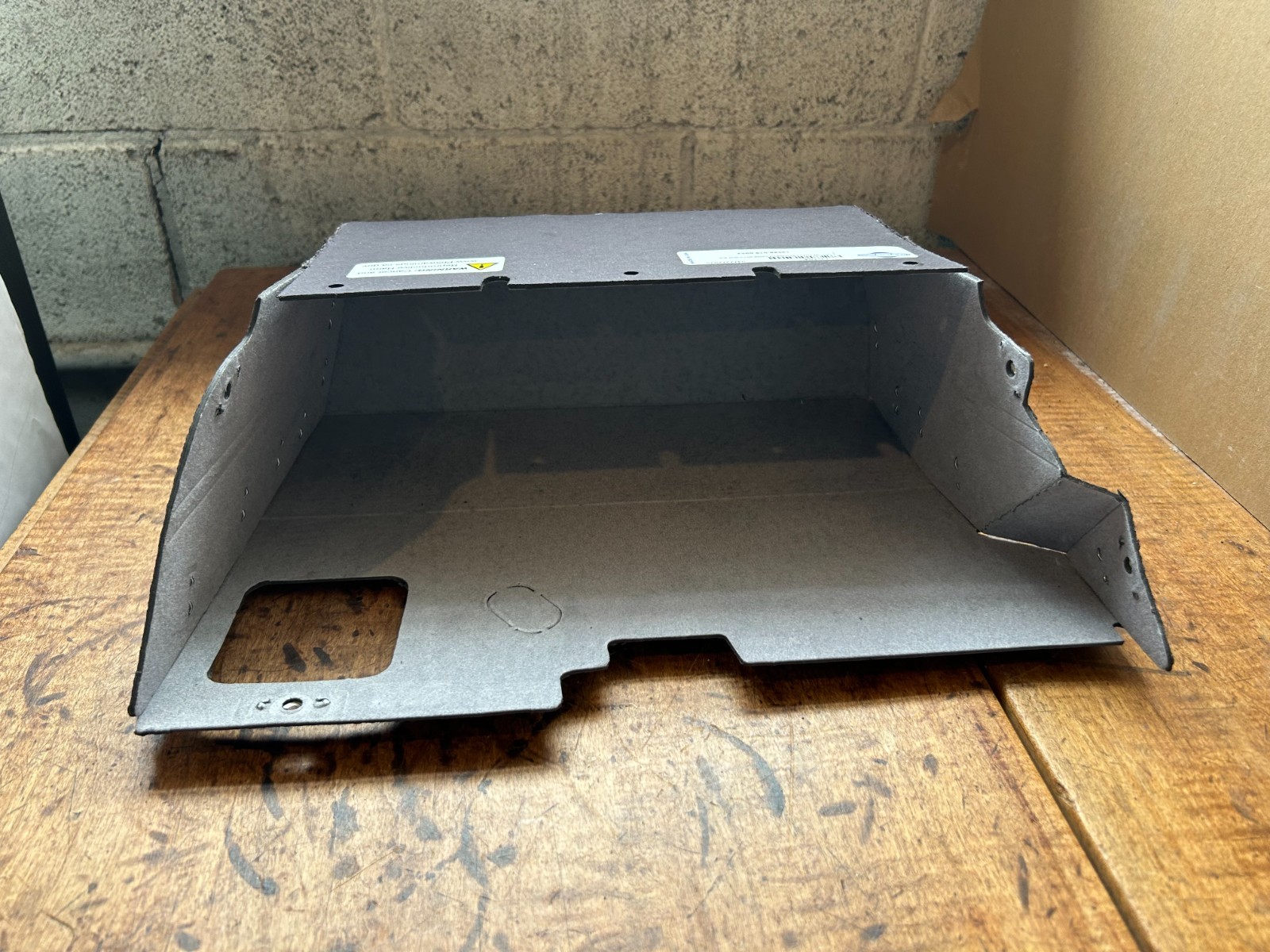 1961 1962 Chevy Glovebox Liner without AC NEW