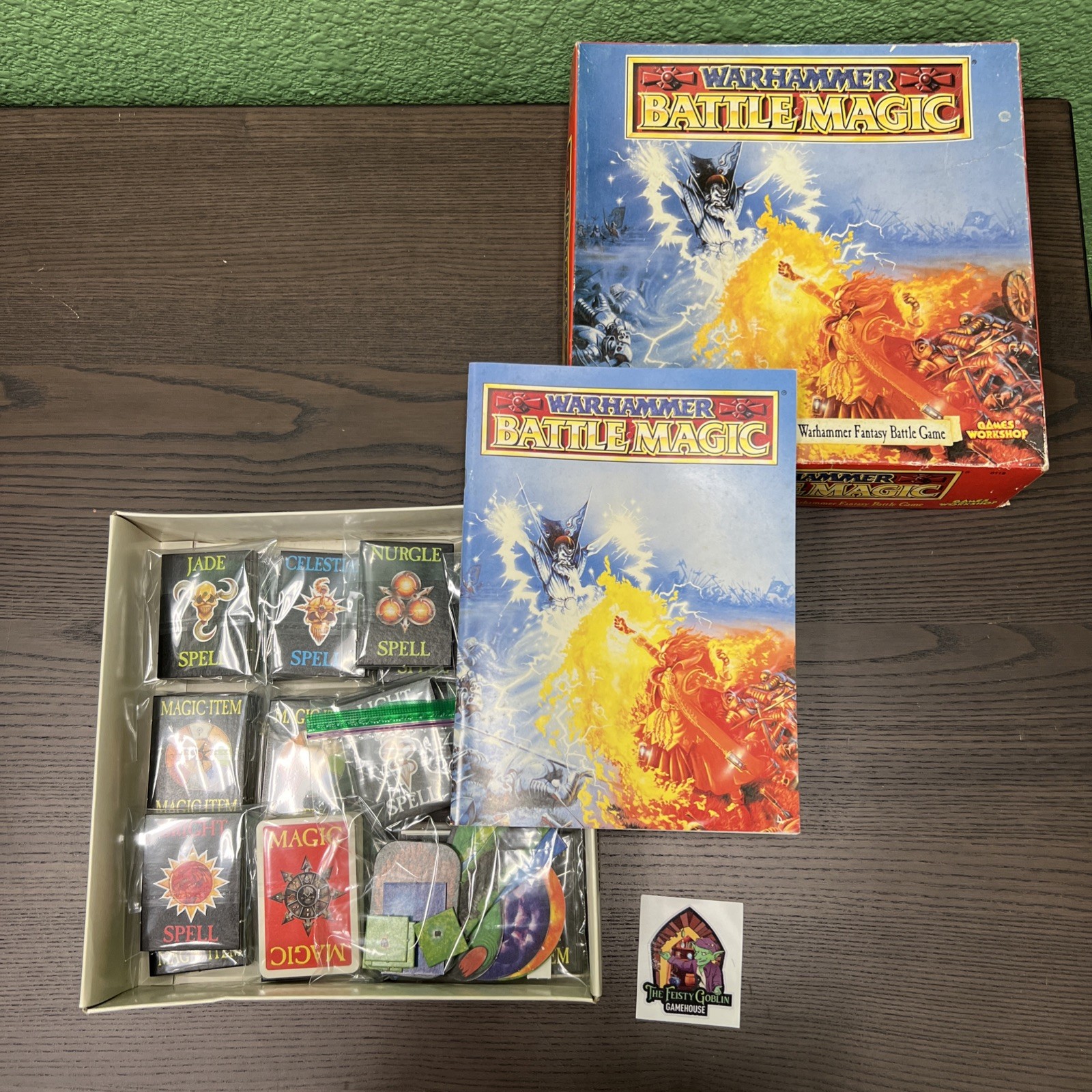 Battle Magic Warhammer Games Workshop Supplement 1992 Rulebook Spell Cards Magic