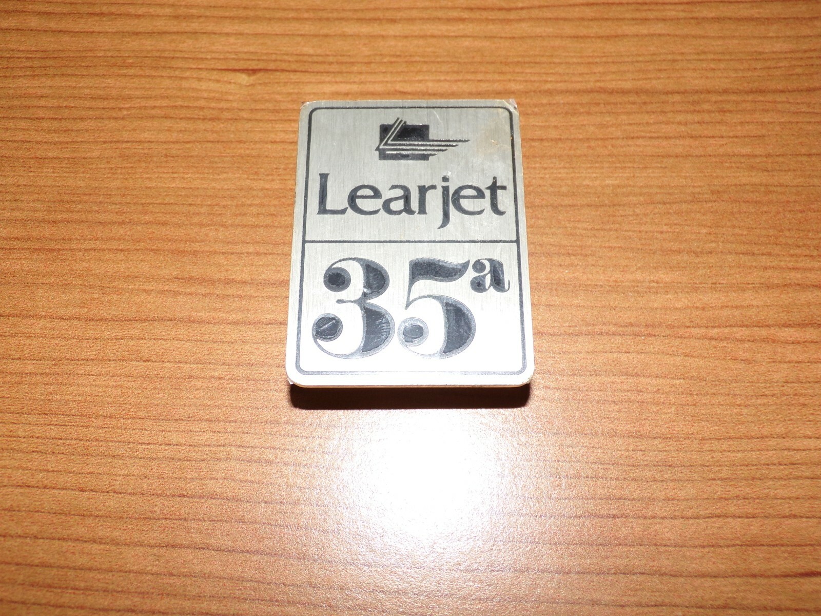 Learjet 35a Aircraft Metal Emblem