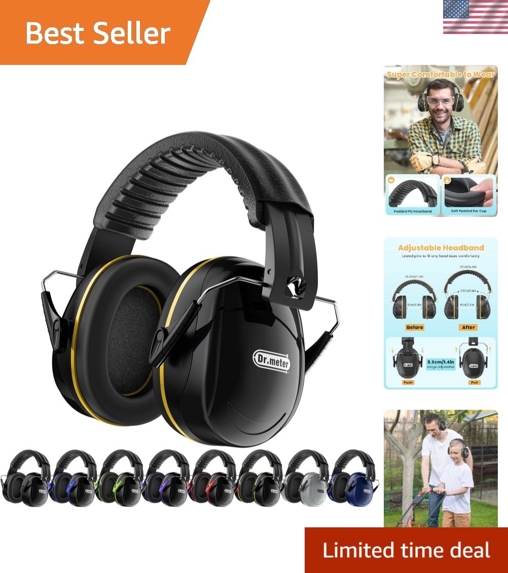 Noise Reduction Ear Muffs, Noise Cancelling Headphones for Adults, Kids Autism S