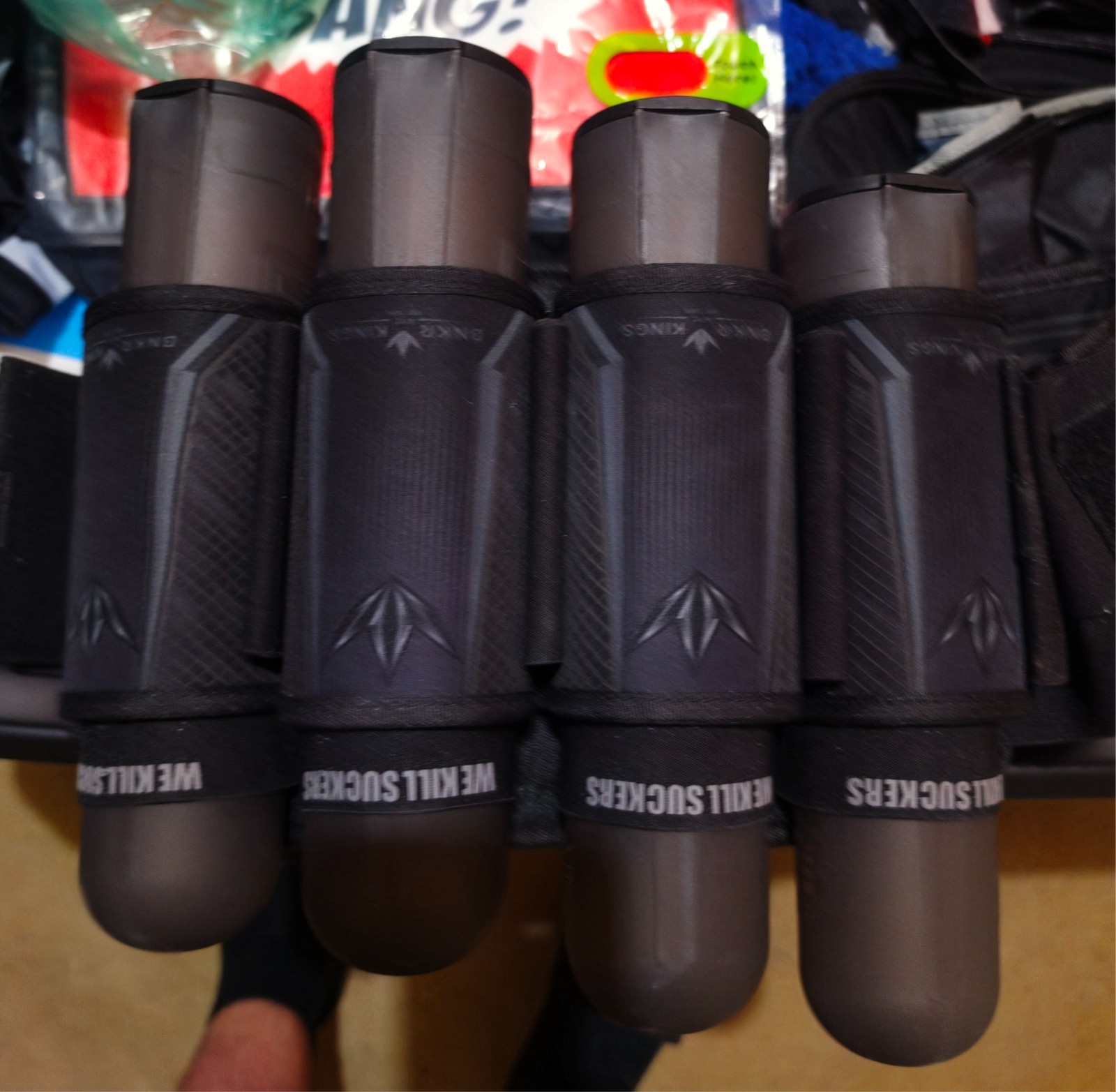 BunkerKings Supreme WKS 4+7 Strapless Paintball Pod Pack Harness Black