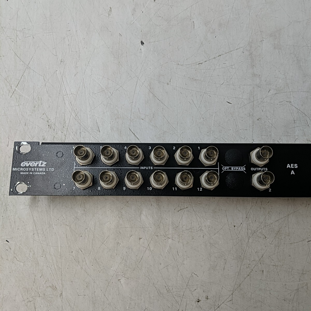 Evertz Micro Systems # X1202ABO AES Breakout Panel