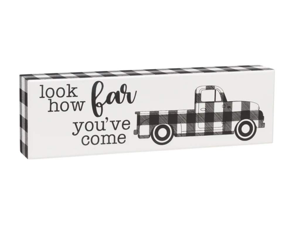Collins Painting 'Look How Far You've Come' Rustic Truck Box Sign