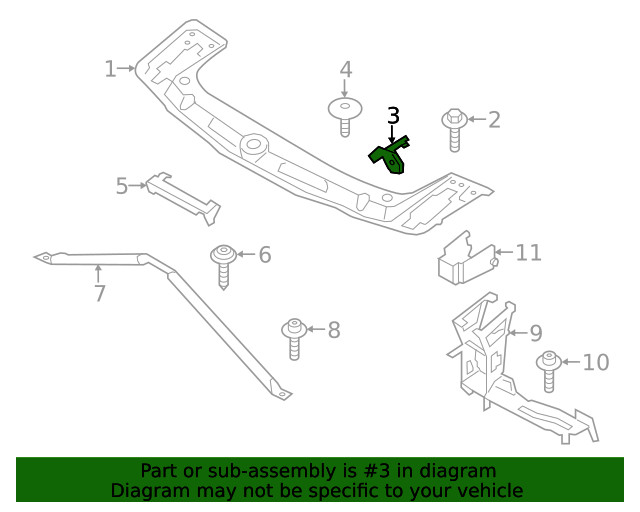 Genuine BMW Outer Bracket 51-64-7-273-065