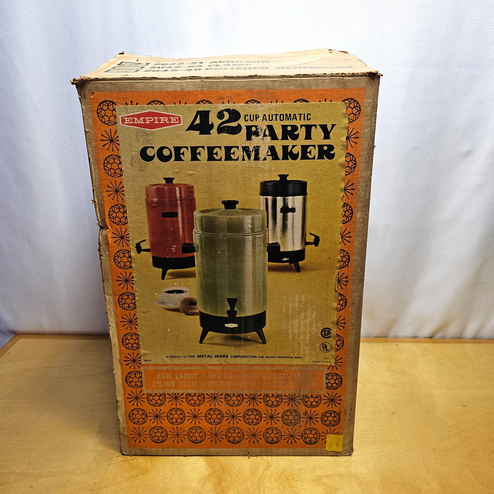 Vintage NOS Empire 42Cup Automatic Electric Party Coffeemaker/Percolator