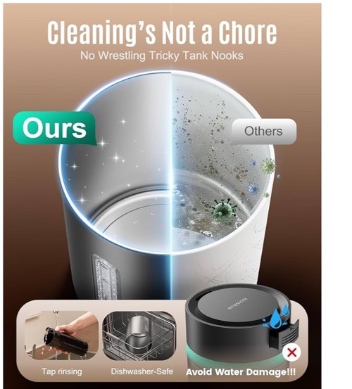 Jack & Rose 3.8L Stainless Steel Humidifier With Scent Diffuser