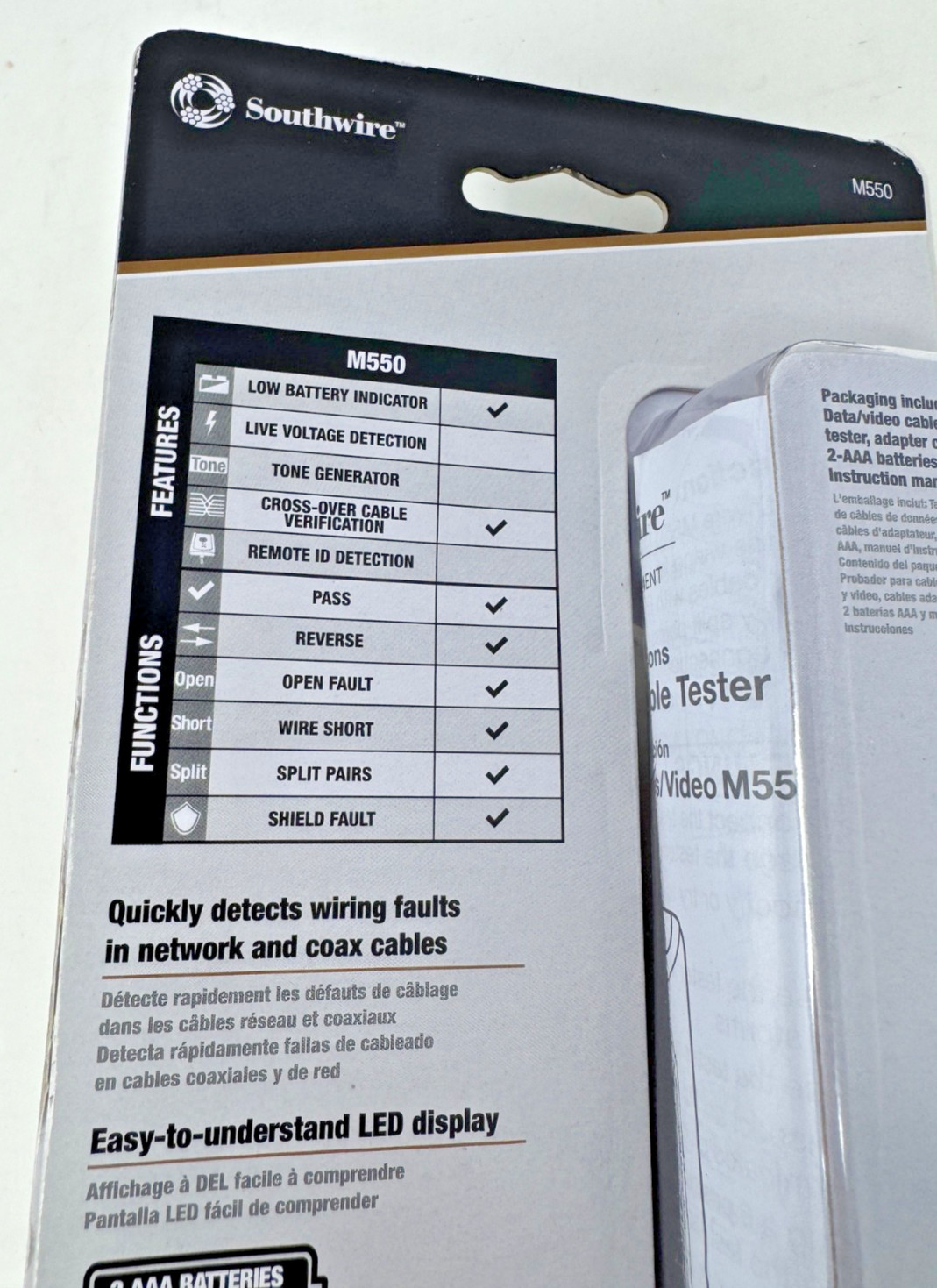 Southwire M550 Professional Data & Video Cable Tester