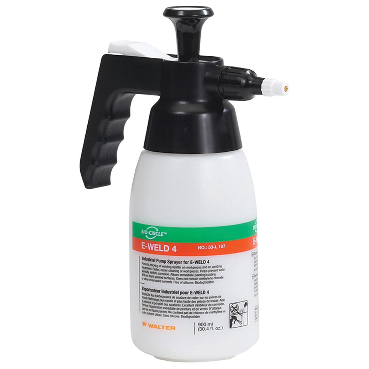 Walter 53L108 E-WELD 4 Refillable Industrial Pump Sprayer Bottle 900ml / 30.4 oz