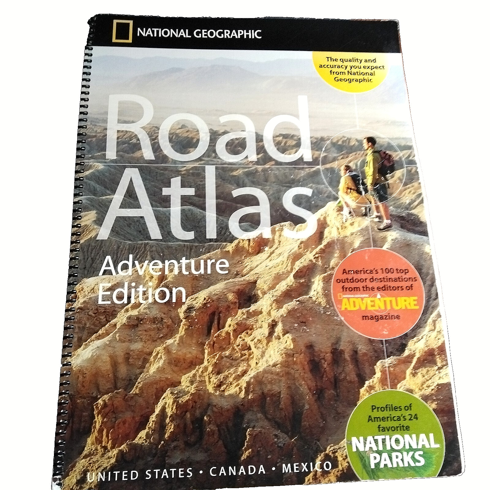 National Geographic Road Atlas Adventure Edition USA Canada Mexico 2015
