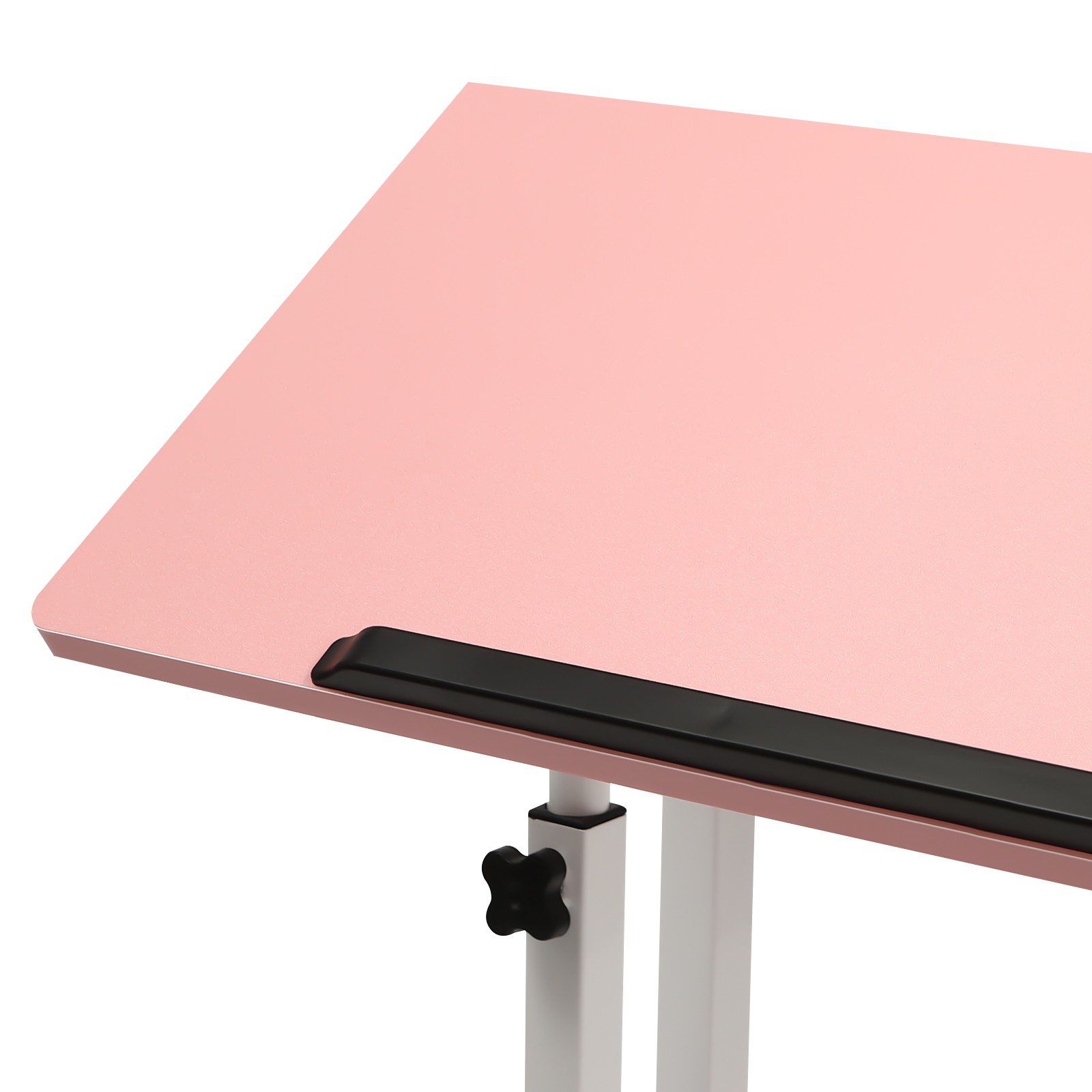 Height Adjustable Rolling Desk Laptop Table Home Office Working Drawing Desk