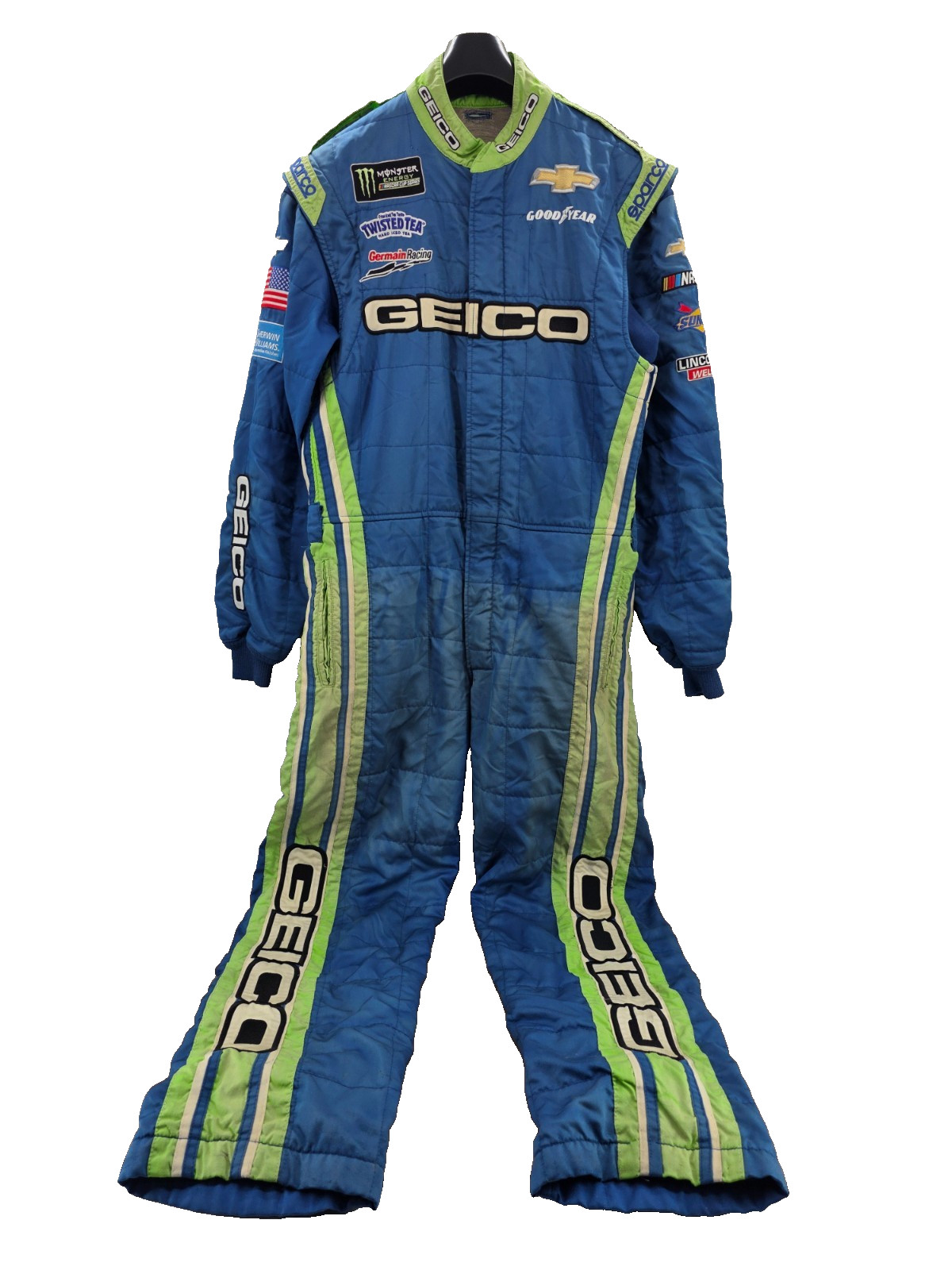 NASCAR Sparco GEICO Germain Racing  Used  Firesuit  SFI-3-2A/5 TGV  MTM