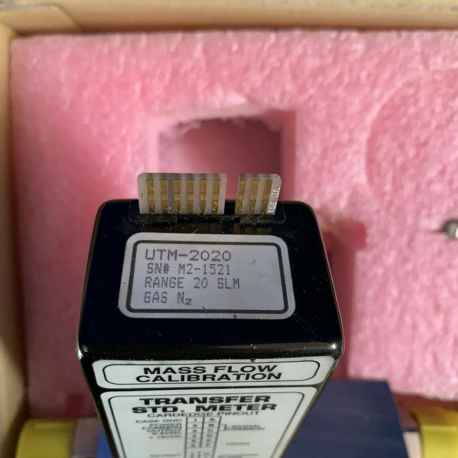 Unit UTM-2020, Mass Flow Calibration, Transfer Std. Meter, N2, 20 SLM, 1/2" Used