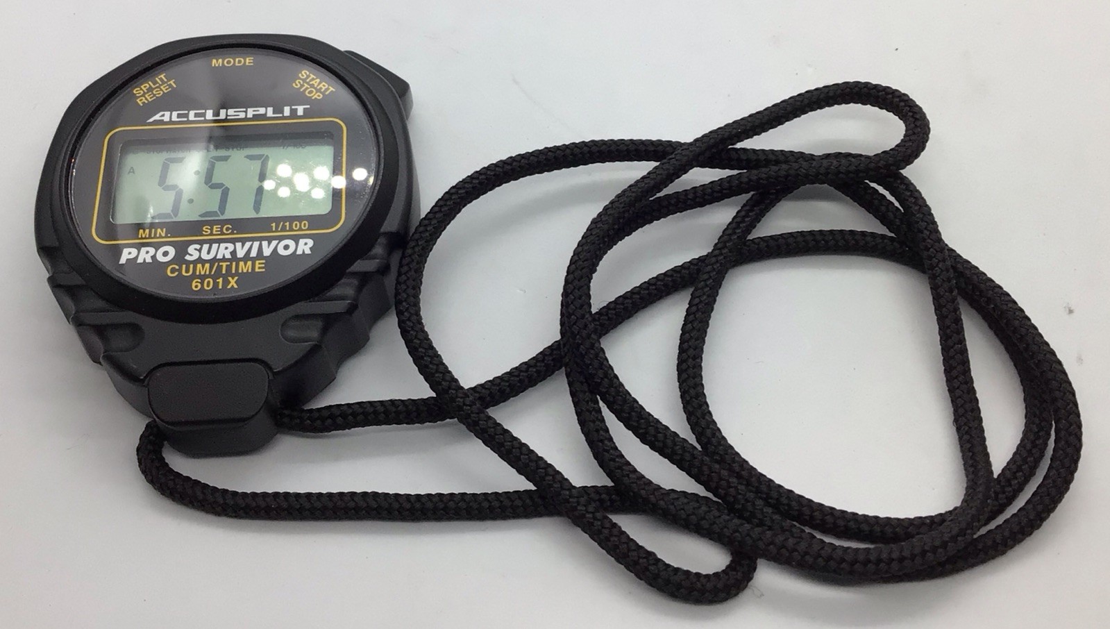 Accusplit 601X ProSurvivor BlackStopwatch XLJumboDisplayJoggingRunningNEW BATTRY