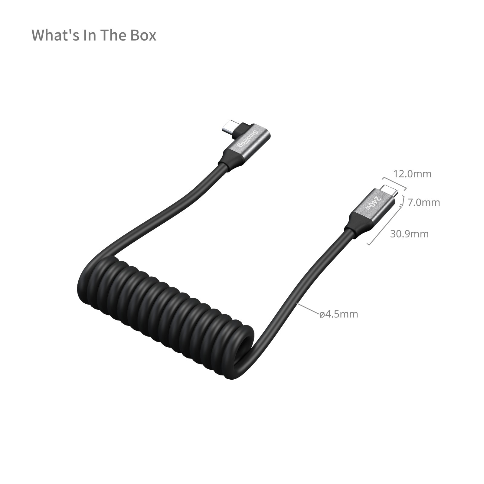 SmallRig Coiled Data Cable for USB-C Adapter 5730