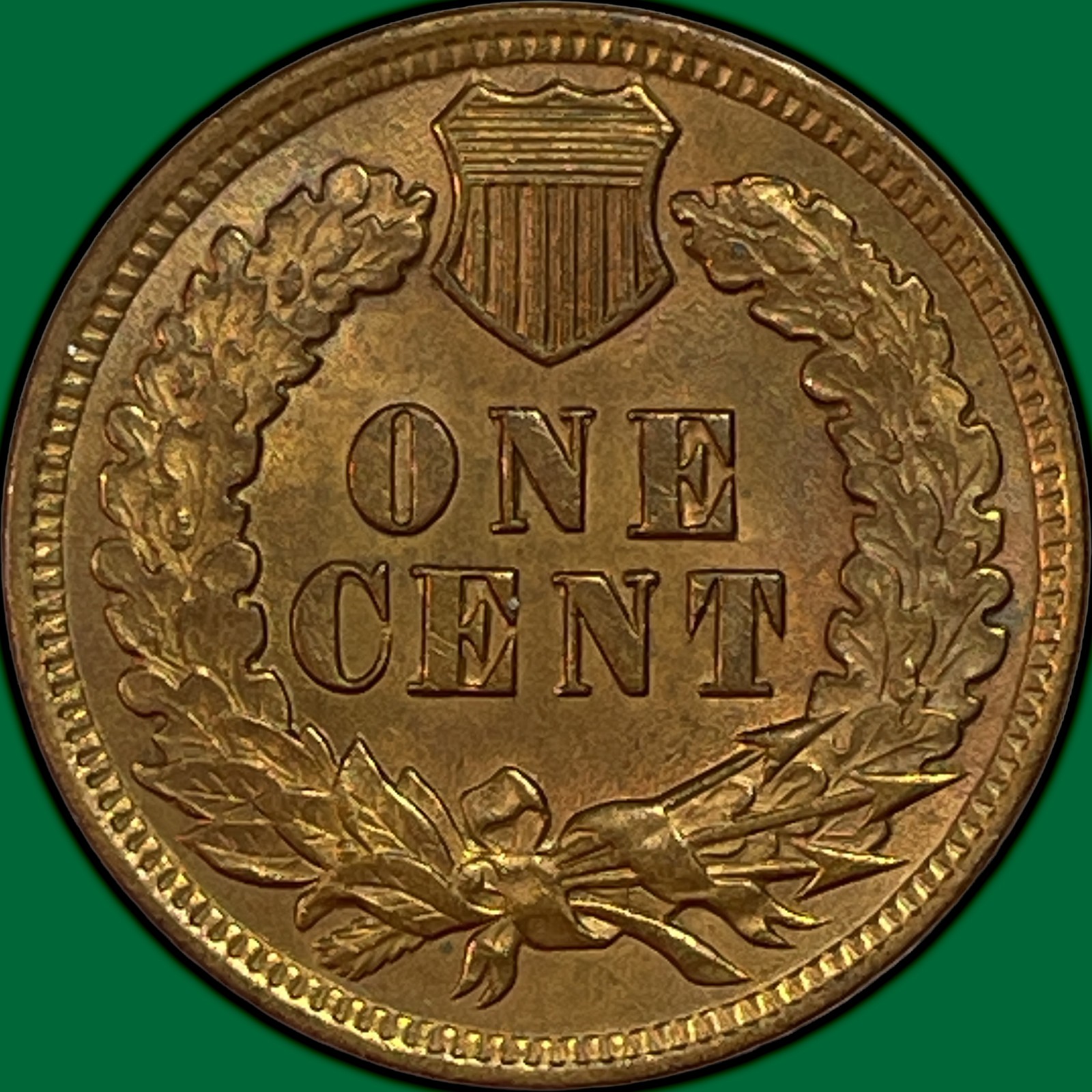 1903 Indian Head Cent Brilliant Uncirculated BU Coin, Red #43799