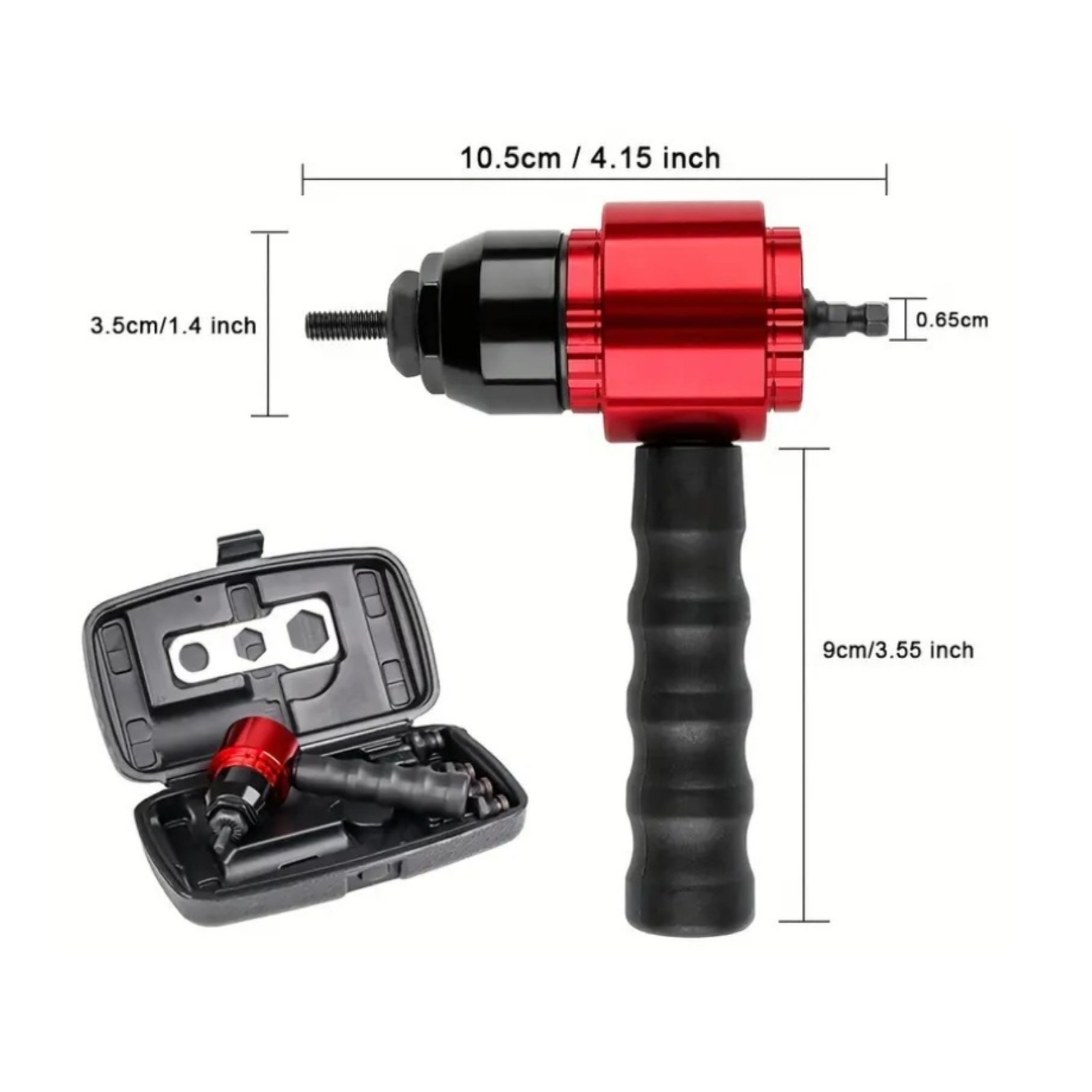 Hex Shank Rivet Nut Setter Metric and Conventional Rivet Nut Tool Side Handle