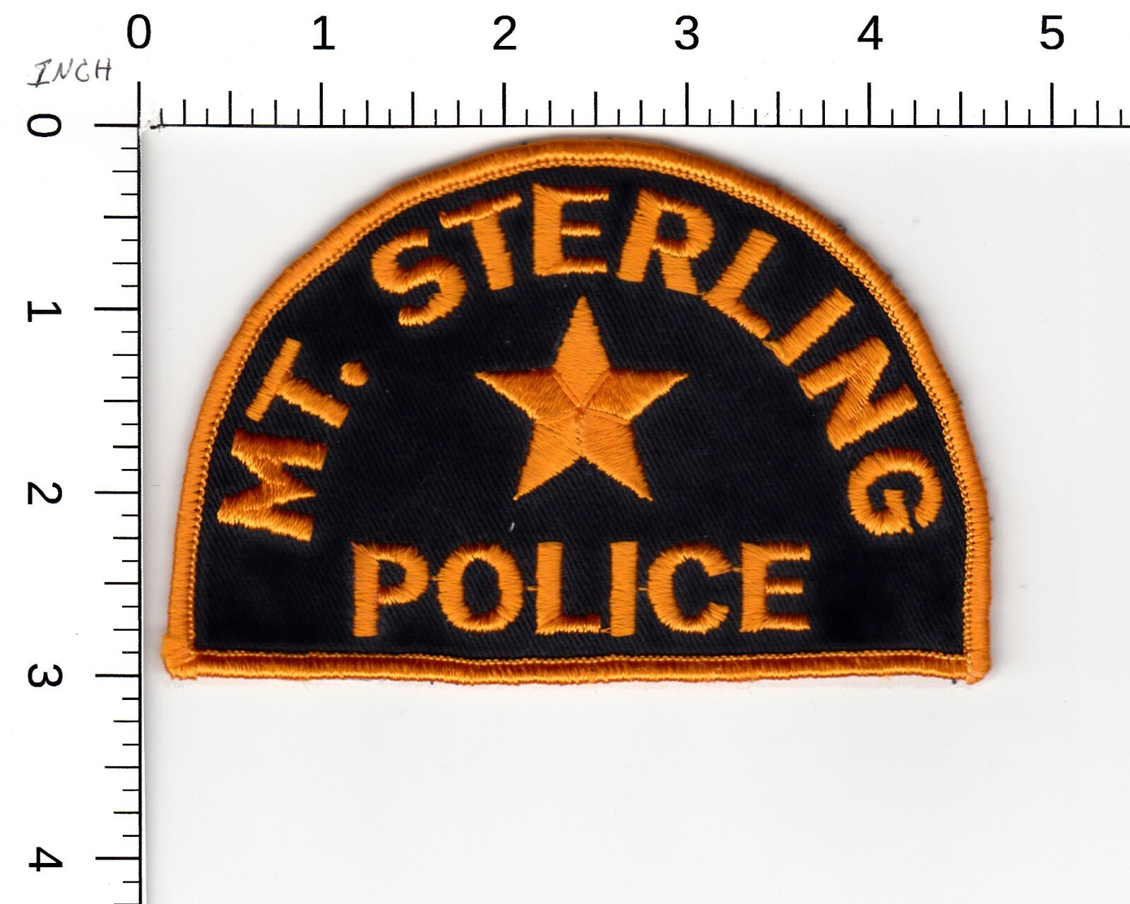 MT. STERLING (VINTAGE CC BACKING) ILLINOIS POLICE COLLECTIBLE PATCH