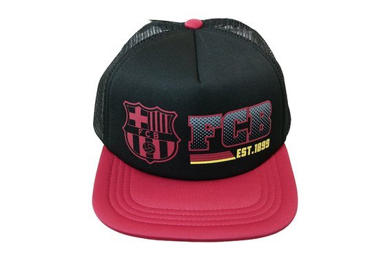 FC Barcelona soccer Trucker Cap hat FCB Team Colors large logo Official Licensed