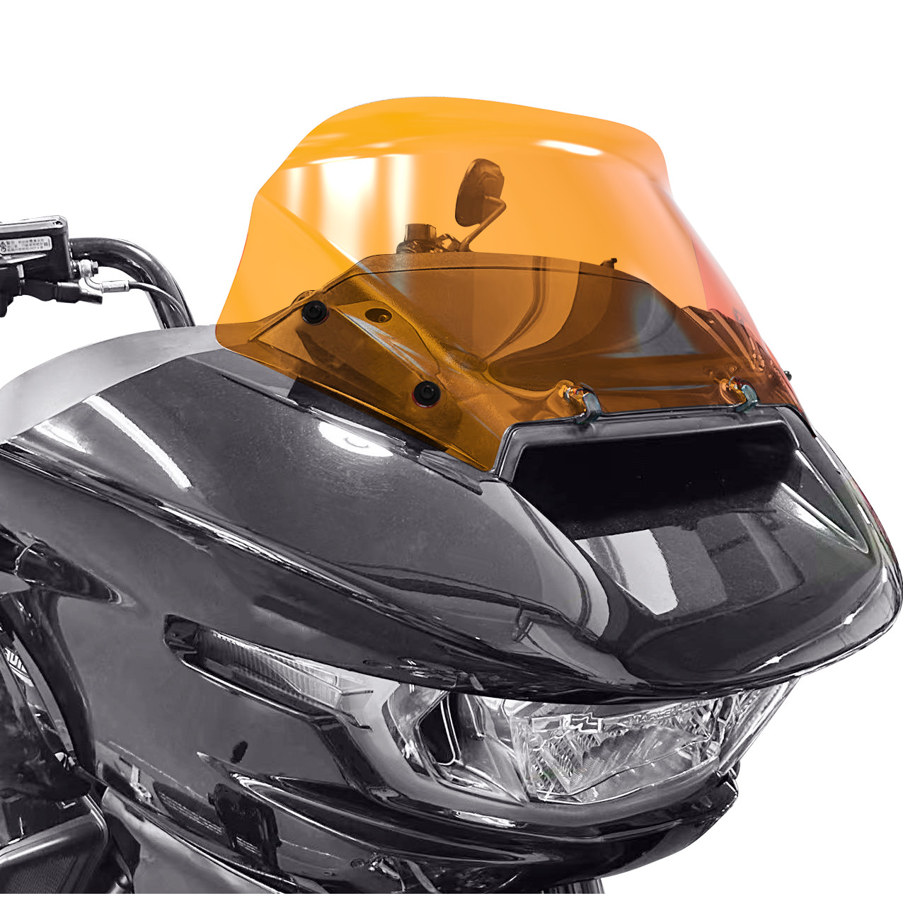 10.0" Orange Acrylic Outer Fairing Windshield Fits Harley 2024 Road Glide FLTRSE