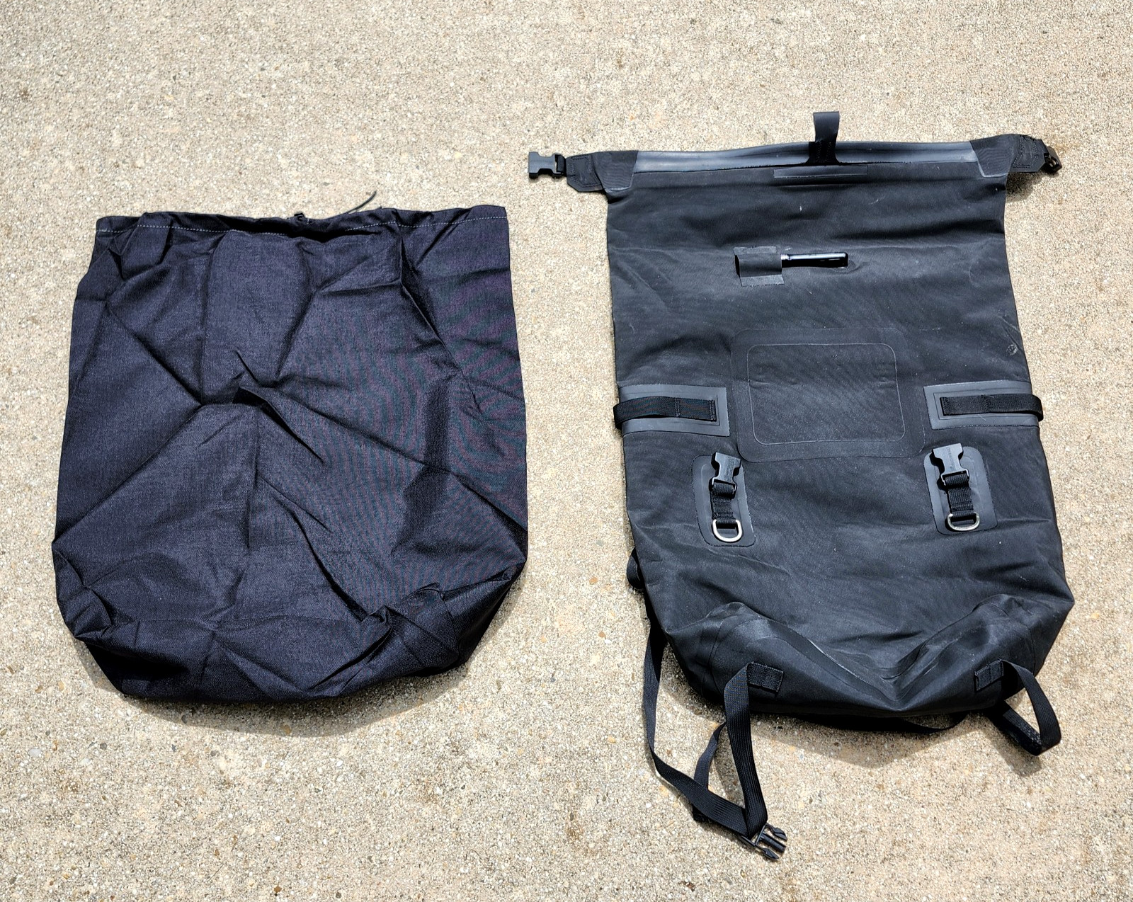 Watershed Zip Dry SOF Waterproof Bag System MEDIUM UTILITY DRYBAG Black w/ Liner