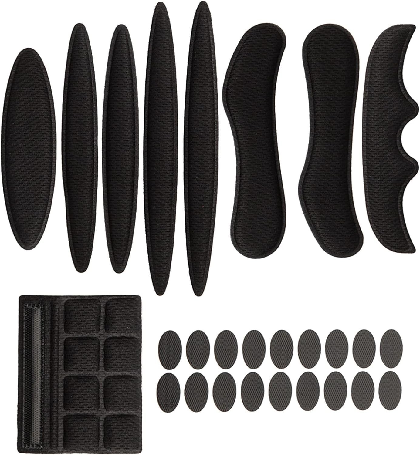 27Pcs Black Helmet Padding Foam Kit Bike Replacement Pads