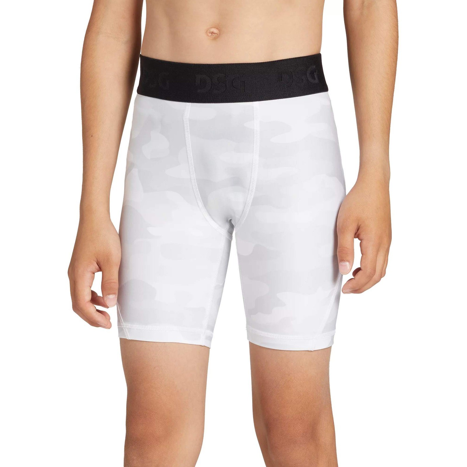 DSG Mens 7" Compression Shorts White Grey Camouflage Base Layer Size XS /#26479