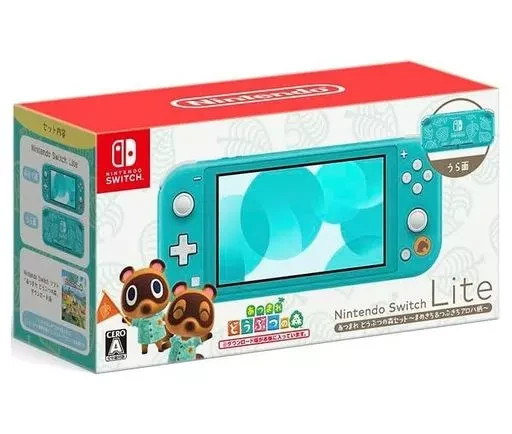 Nintendo Switch Lite Timmy & Tommy Aloha Turquoise animal crossing [BOX] Japan