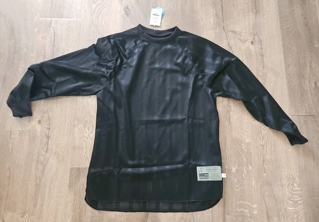Small Hoffman Paintball Apparel Black Stripe Tourney Jersey Shirt New