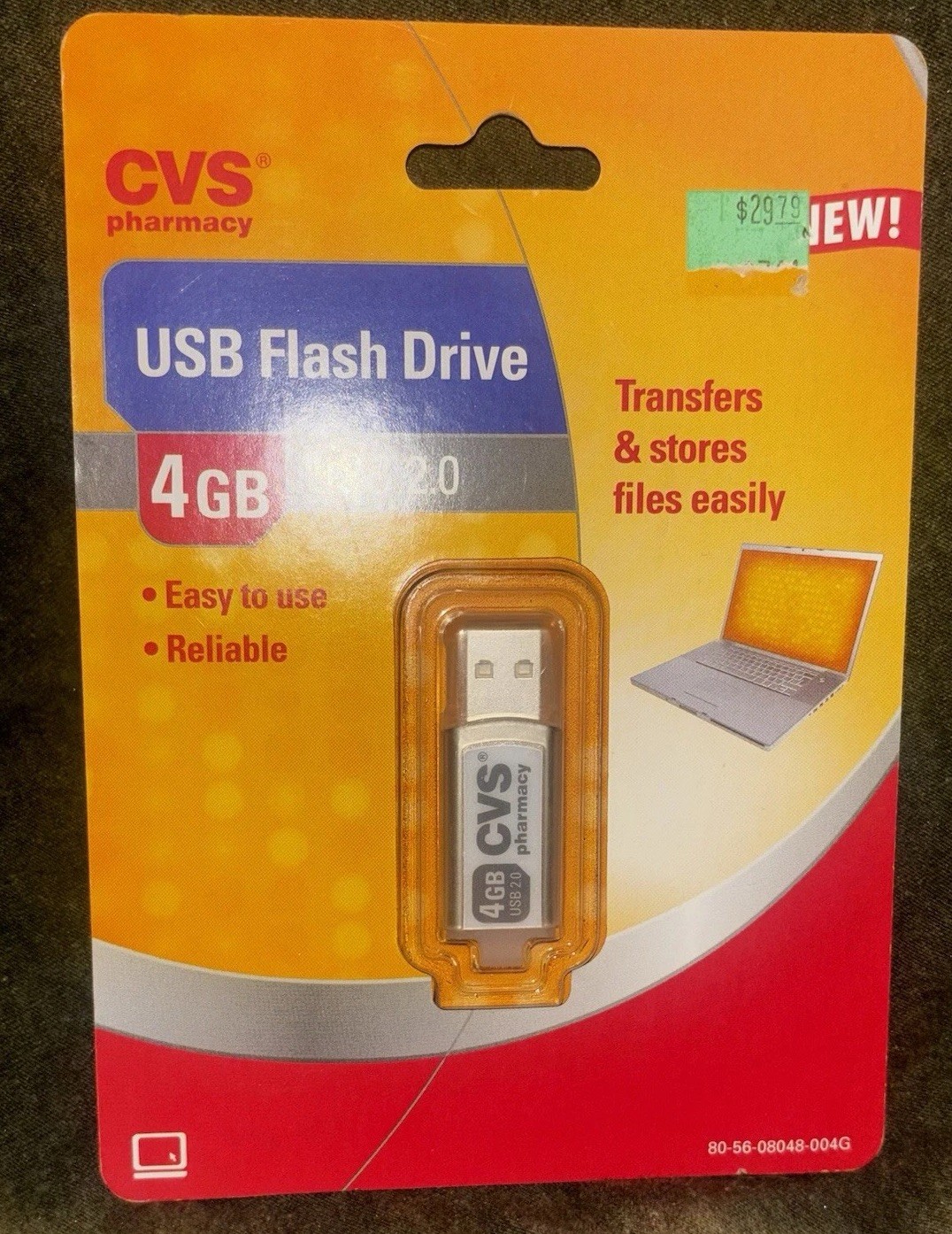 CVS Pharmacy 4GB USB 2.0 Flash Drive Thumb Stick Memory NEW Sealed