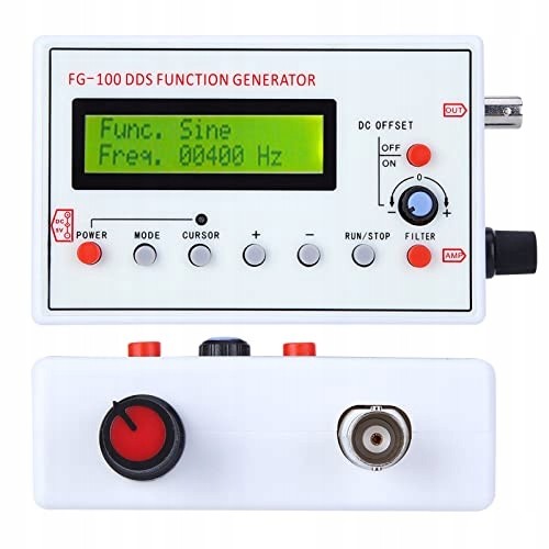 Rosfix DDS Function Generator FG-100 | 1Hz | 500kHz | Sine Wave Square Triangle