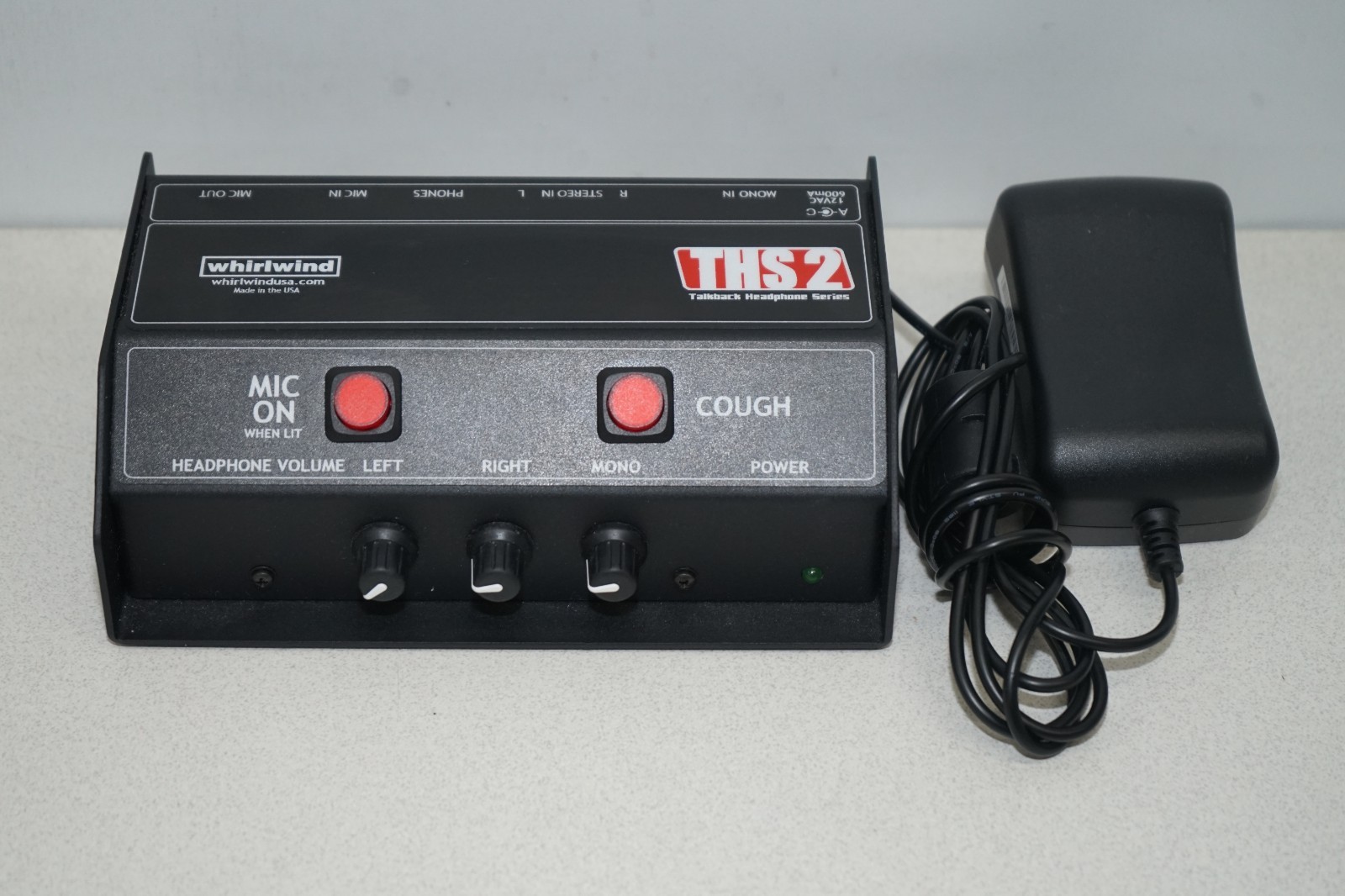 ^ Whirlwind THS-2 Talkback Headphone Sports Announcer Box #X7109