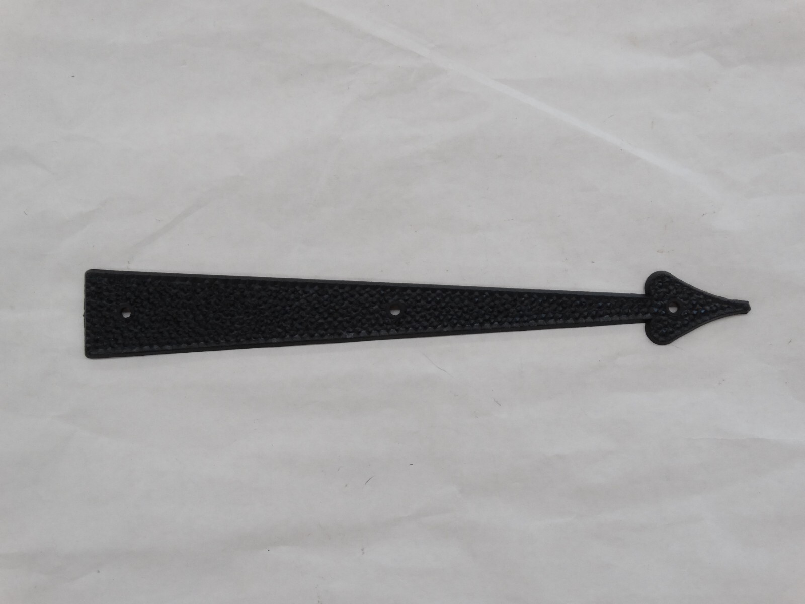 Vintage NOS Dummy 12" Plastic Hammered Spear Decorative Strap Hinge Straps 3 Pk.