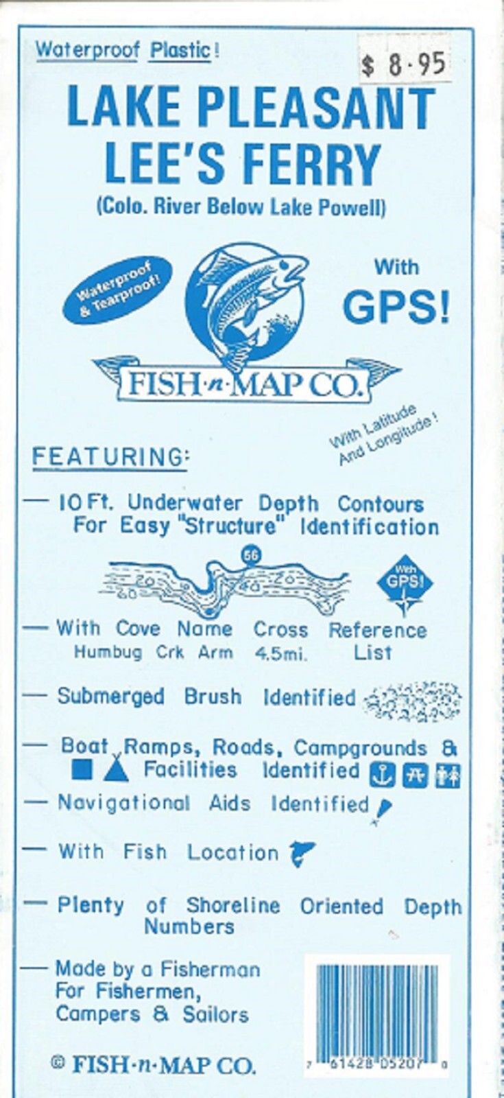 Lake Pleasant and Lee's Ferry Arizona Fish-n-Map Publishing