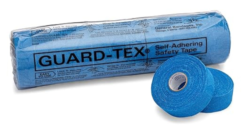 GUARD-TEX BLUE SELF-ADHERING FINGER TAPE 3/4"x30 Yd. #41408 16 ROLL PK