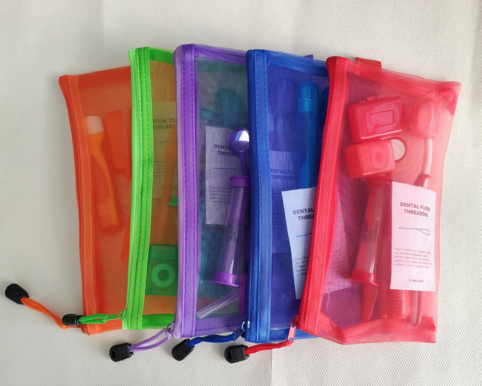 20 Sets Dental Care Toothbrush Kit Orthodontic Teeth Floss Oral Cleaning Tools