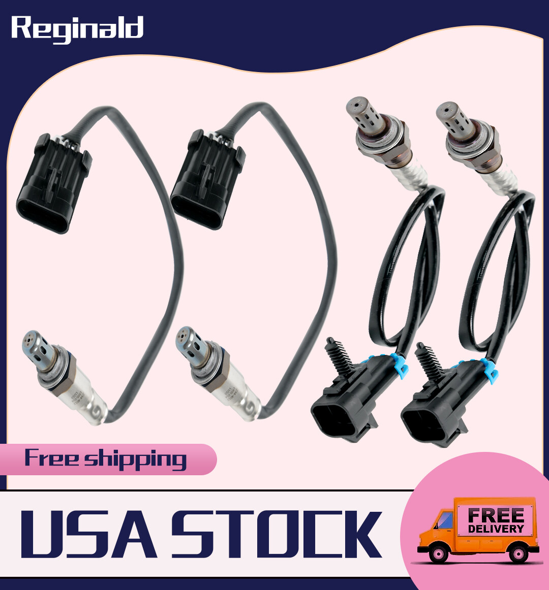 4PCS New Upstream & Downstream O2 Oxygen Sensor For Chevy GMC 234-4012 234-4018