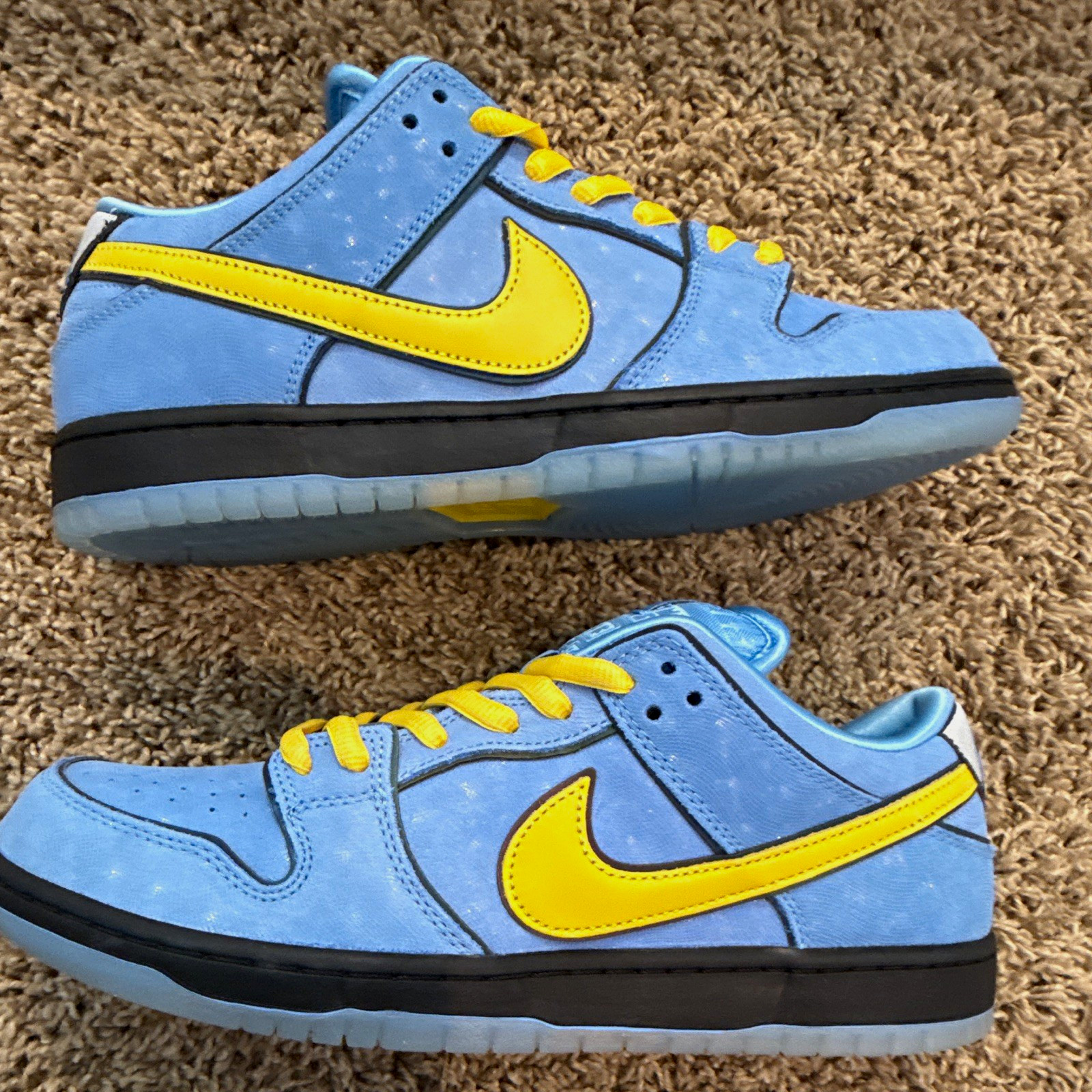 Nike SB Dunk Low Powerpuff Bubbles - Blue/Yellow US 11.5 Medium (D)