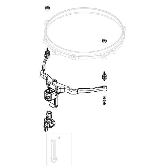 Tama MDM12A Star Tom Mount Band w/Bracket 12"