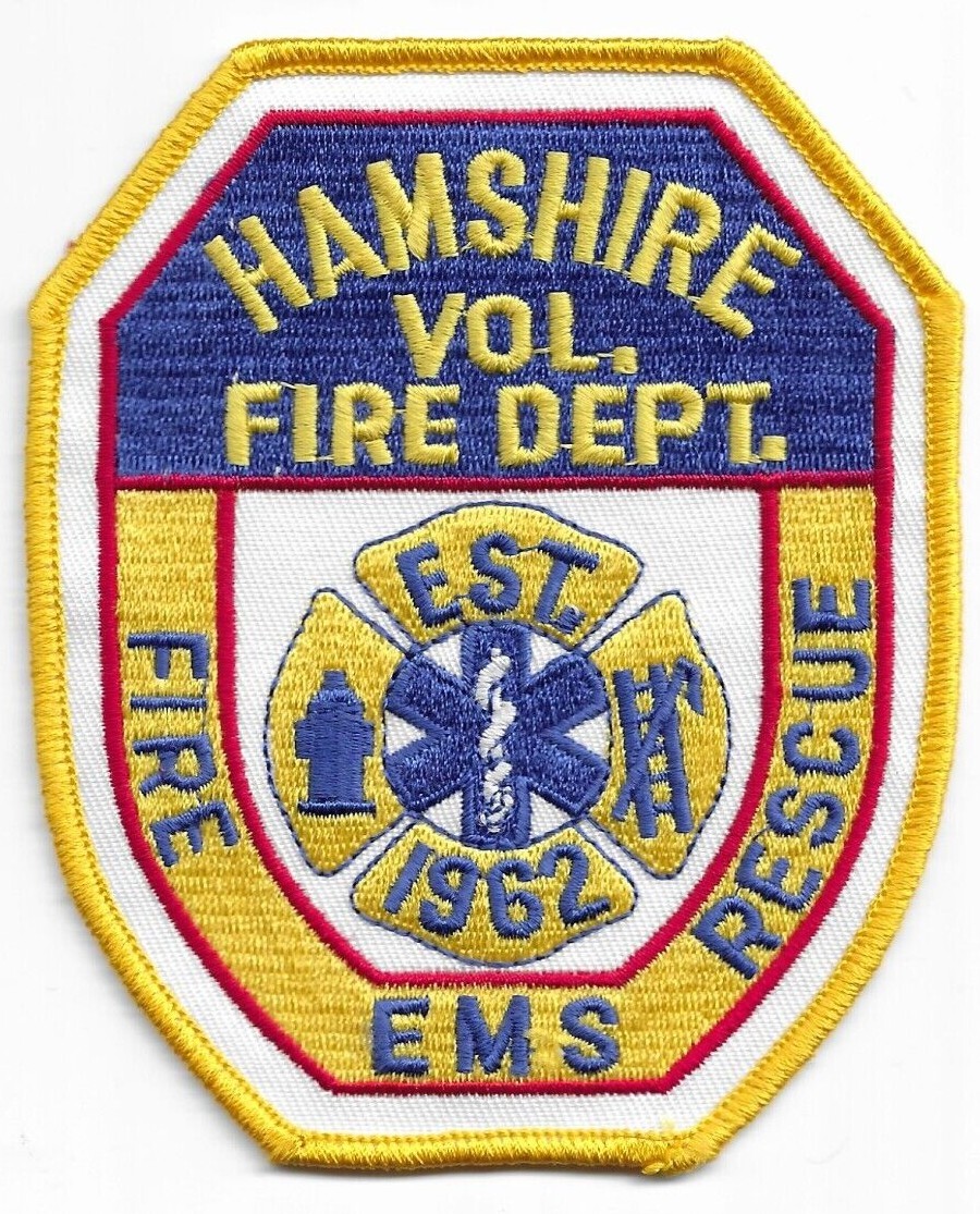 Hamshire  Fire - Rescue, Texas (3.5" x 4.5" size) fire patch
