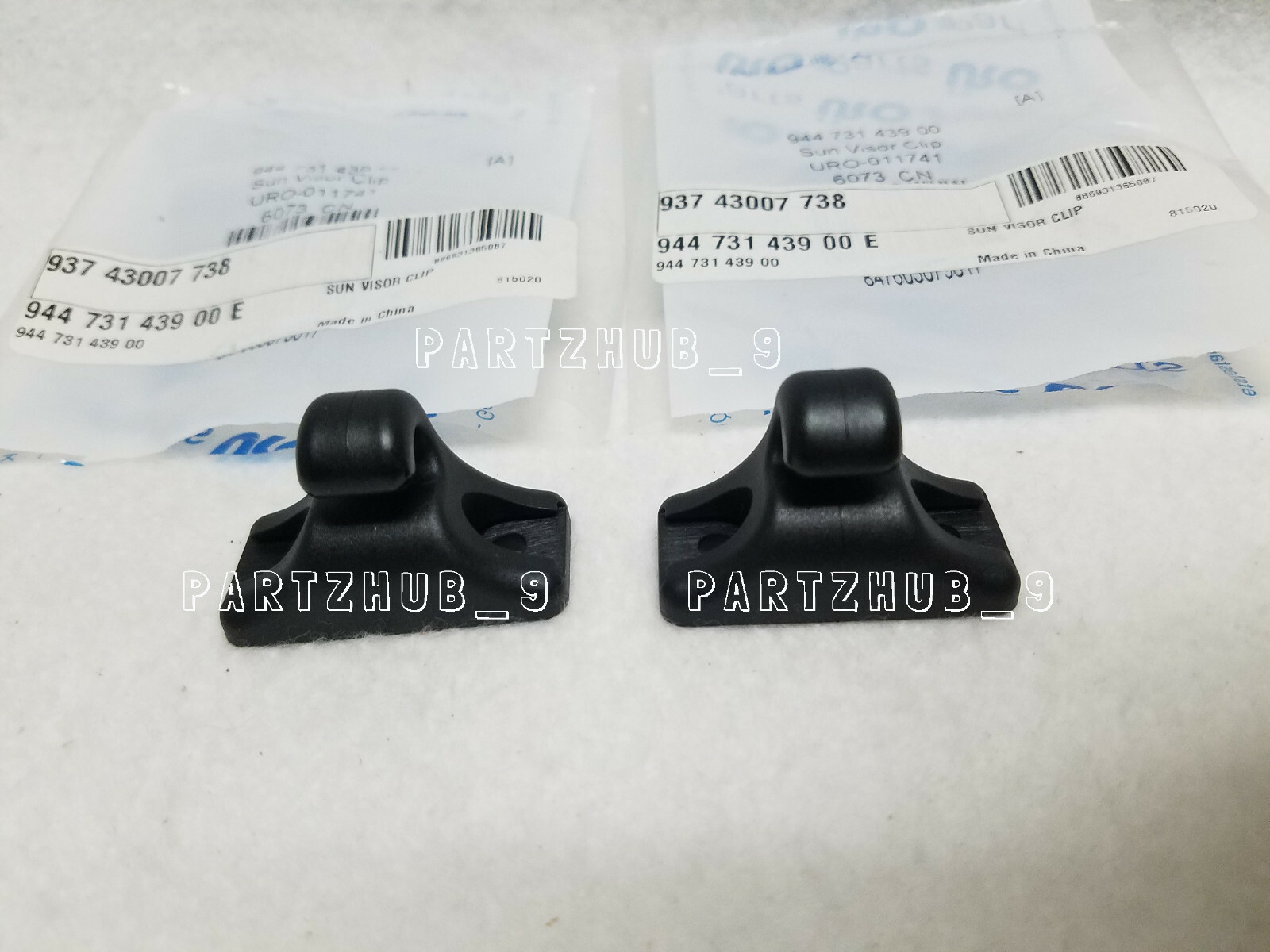 SUNVISOR SUN VISOR BRACKET CLIP 94473143900 for PORSCHE 924 944 968 L+R SET 2