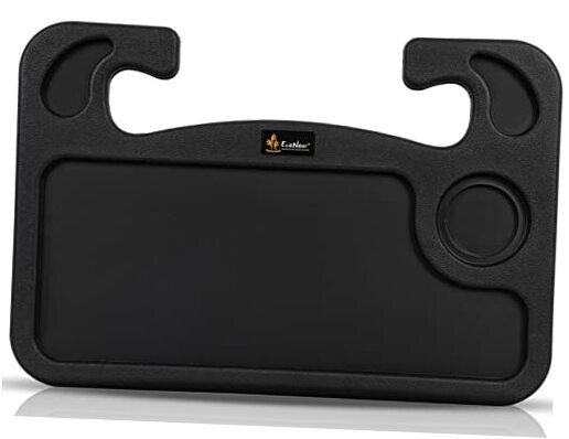 2 in 1 Car Steering Wheel Desk | Steering Wheel Tray for Laptop Car Black