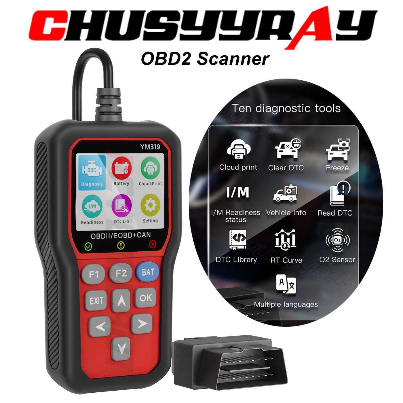 OBD2 Scanner Code Reader Check Engine Fault Car Diagnostic Tool For Benz