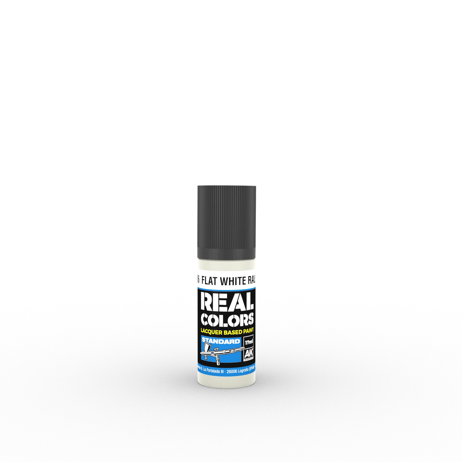 AK Interactive RC806 Real Colors Flat White RAL 9003 17ml