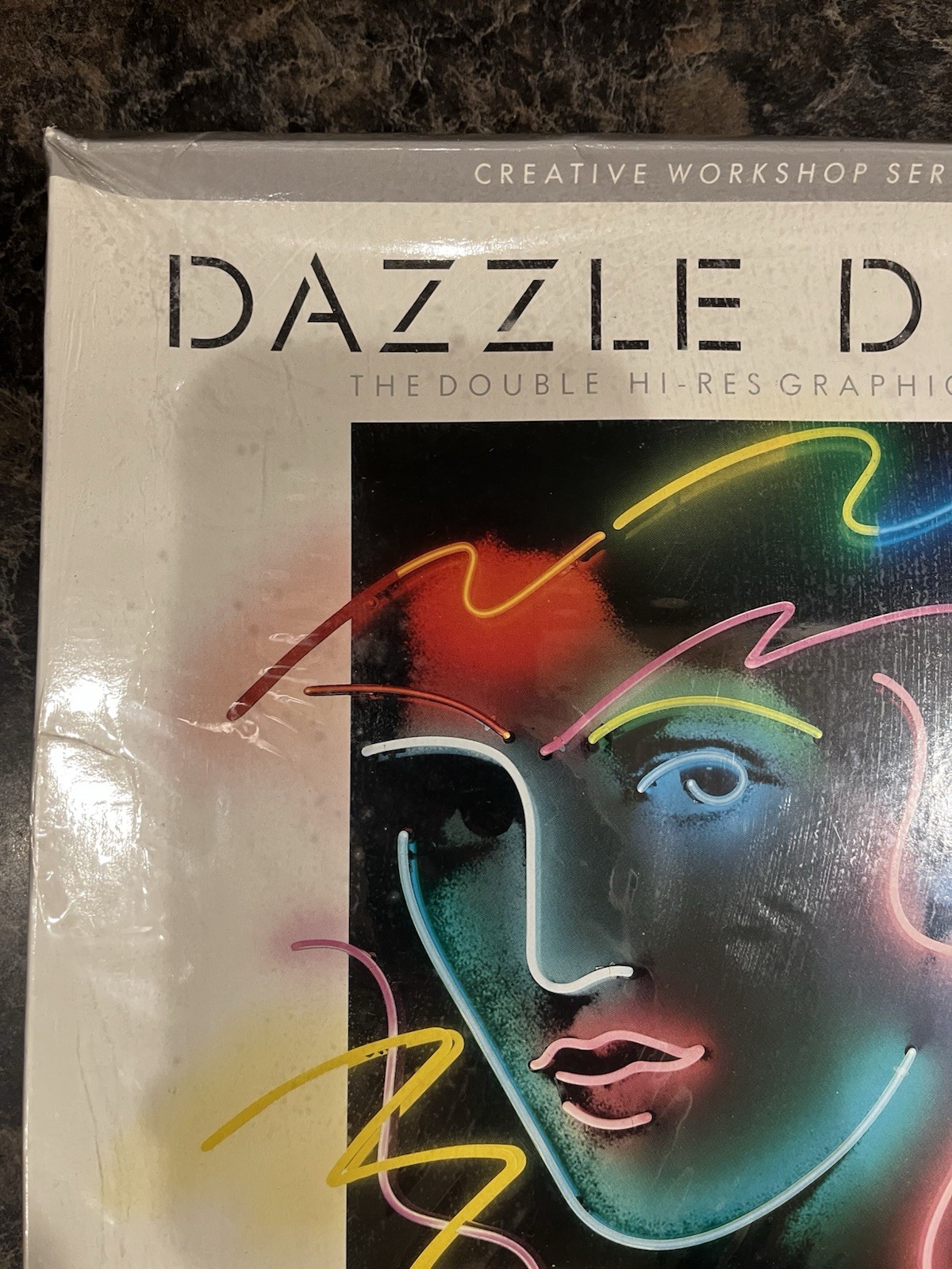 DAZZLE DRAW Factory Sealed Had Damage APPLE IIe/IIc Broderbund 1984 128k Disk