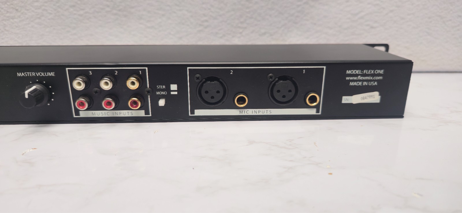 FLEXMIX Flex One Fitnese Sound Channel Mixer Rack mountable